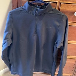 Nike boys 1/4 zip lightweight jacket, black, size youth XL, great for sports
